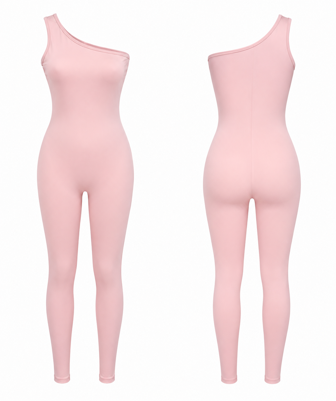 Blush Bliss One-Shoulder Jumpsuit