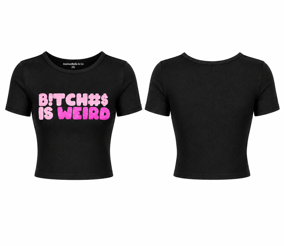 Midnight  Unbothered Crop Tee