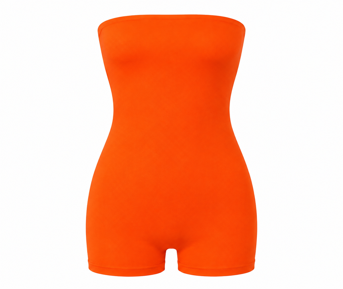 Sunset Glow Strapless Bodycon Romper