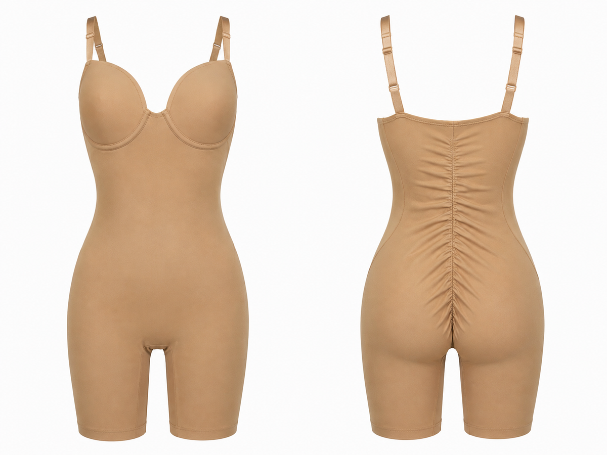 Caramel Sculpt Short Bodysuit