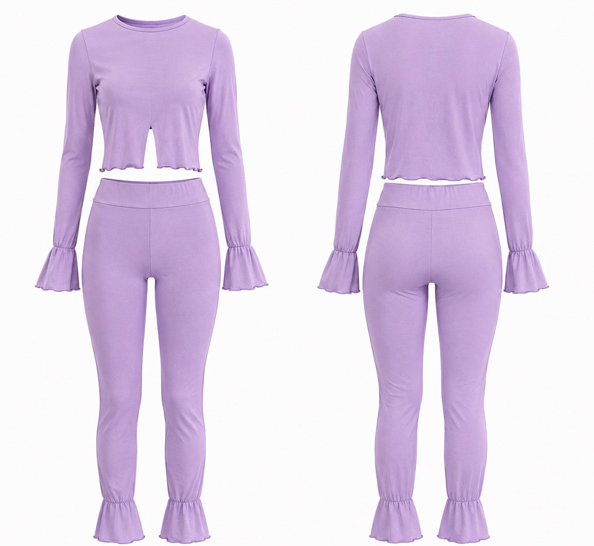 Lavender Luxe Ruffle Lounge Set