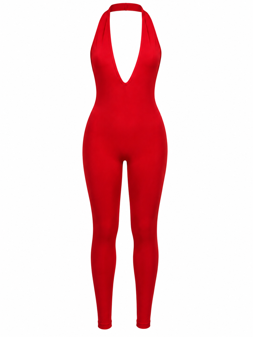 Red Hot Back-Out Jumpsuit