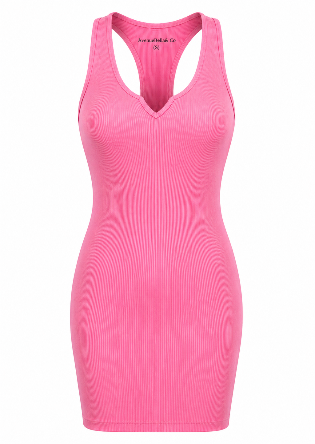 Pink Paradise Ribbed Bodycon Dress
