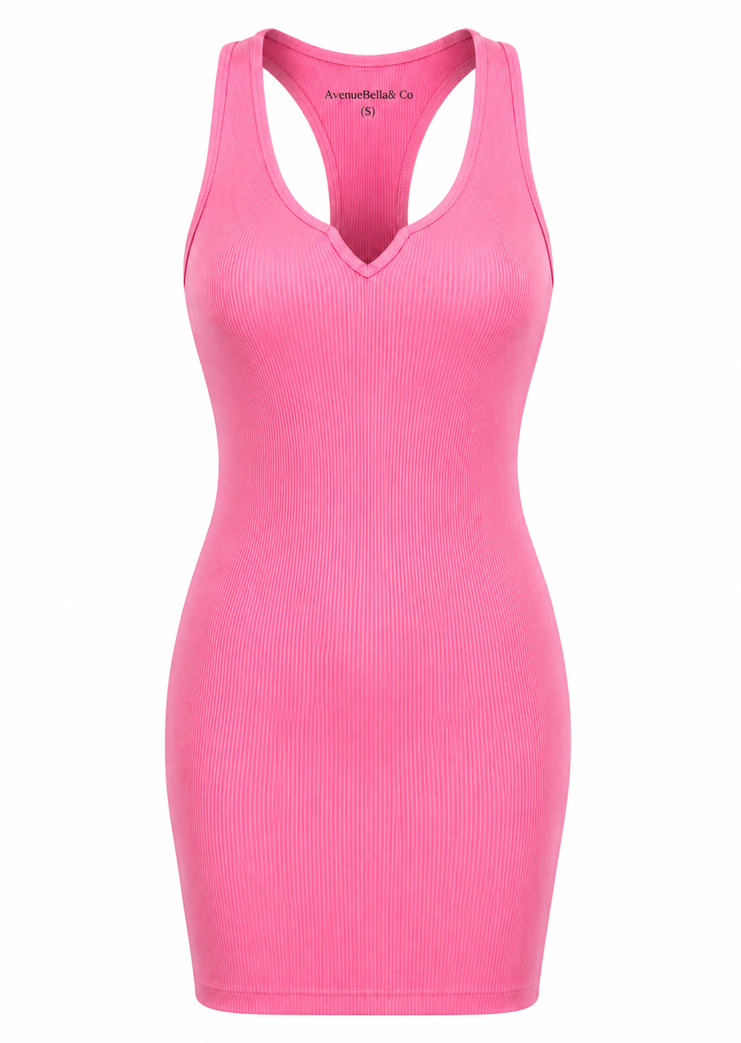 Pink Paradise Ribbed Bodycon Dress