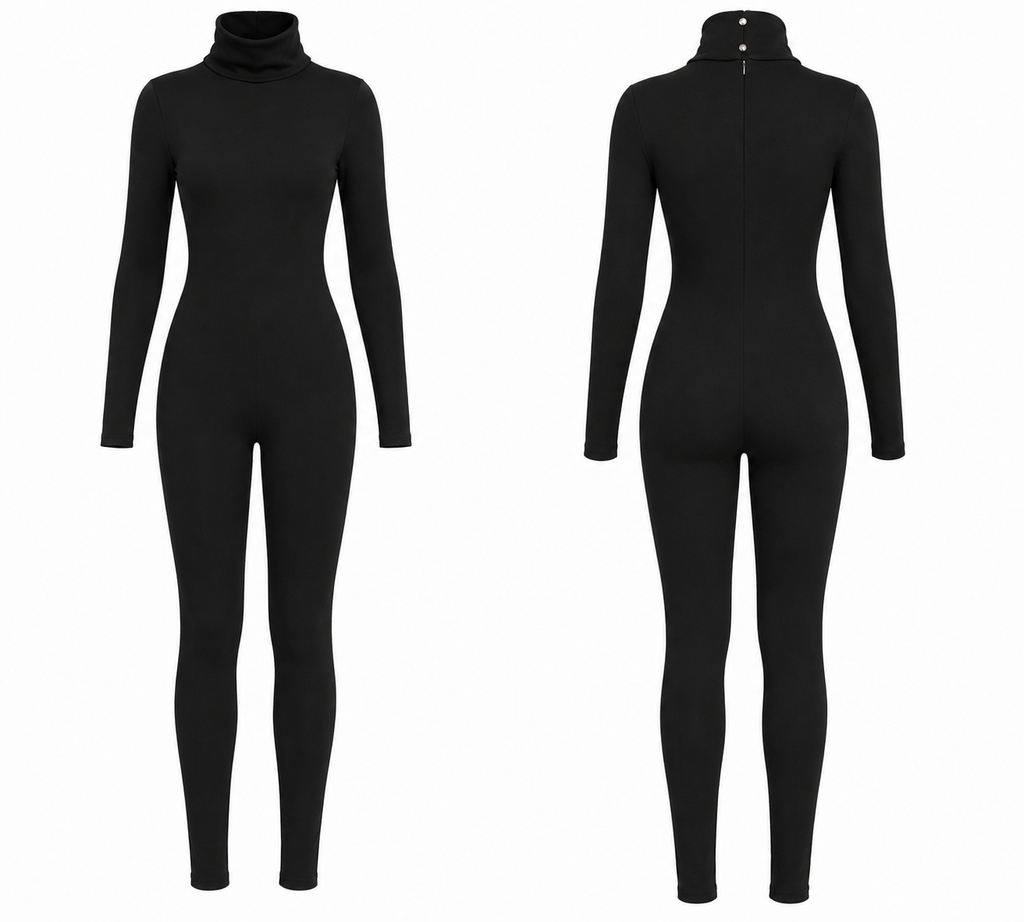 Midnight Turtleneck Luxe Bodysuit