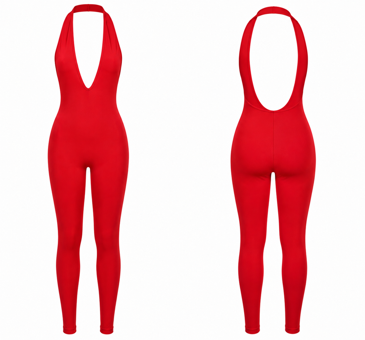 Red Hot Back-Out Jumpsuit