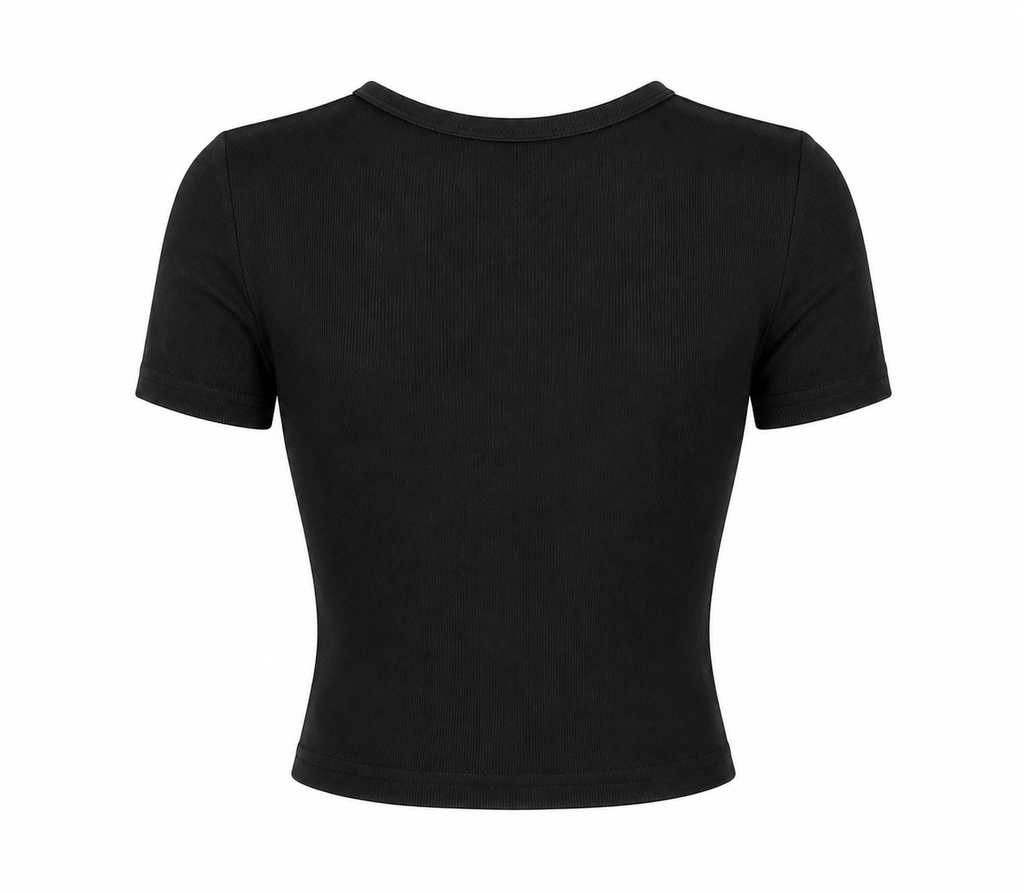 Midnight  Unbothered Crop Tee