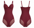 Burgundy Sculpt Bodysuit
