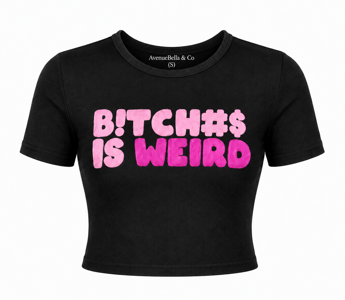 Midnight  Unbothered Crop Tee
