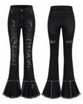 Midnight Ruffle Flare Jeans