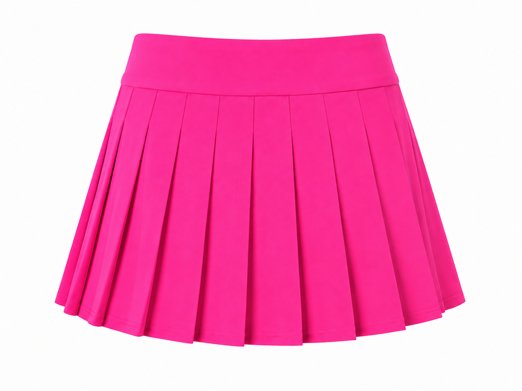 Pink Paradise Pleated Mini Skirt
