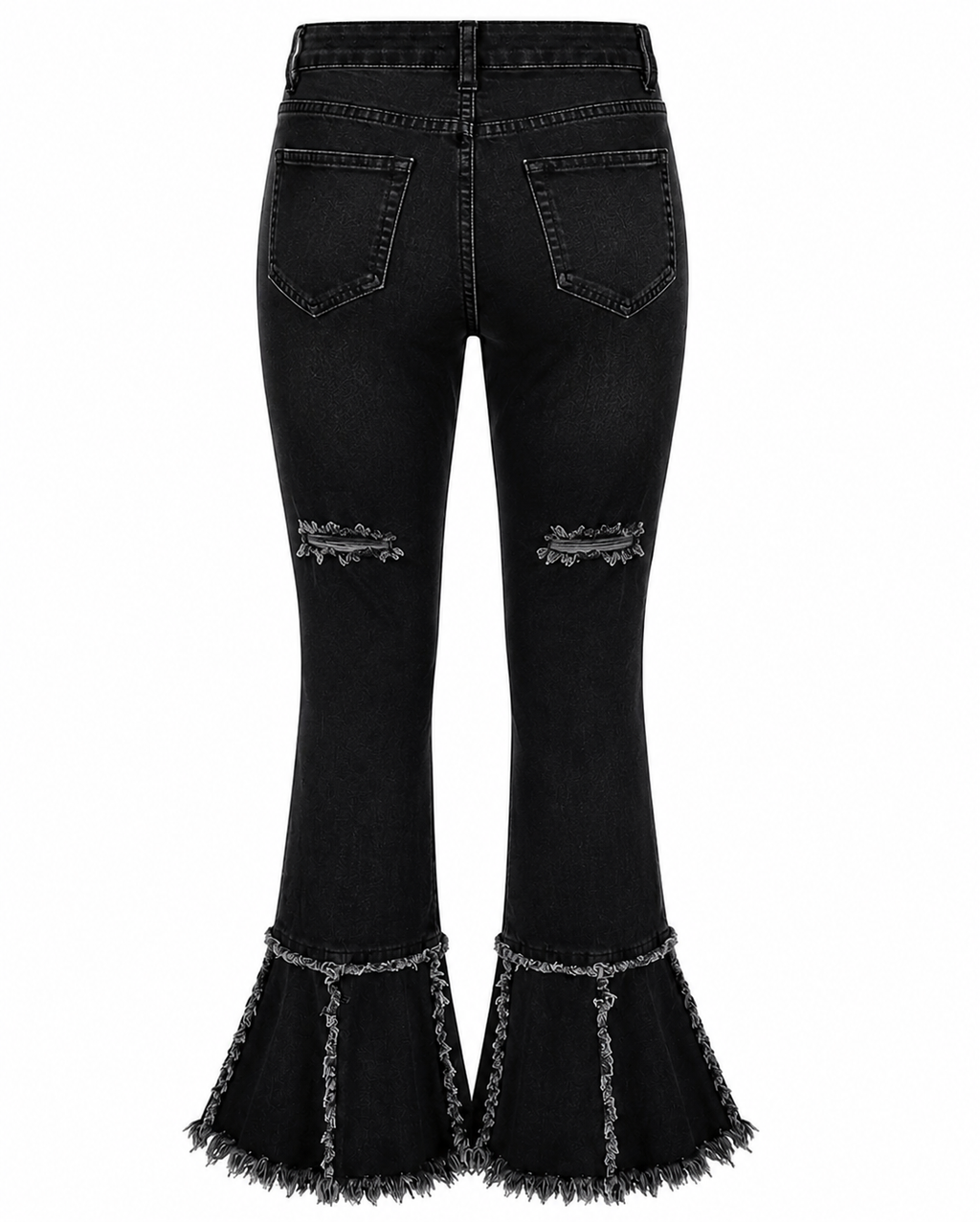 Midnight Ruffle Flare Jeans