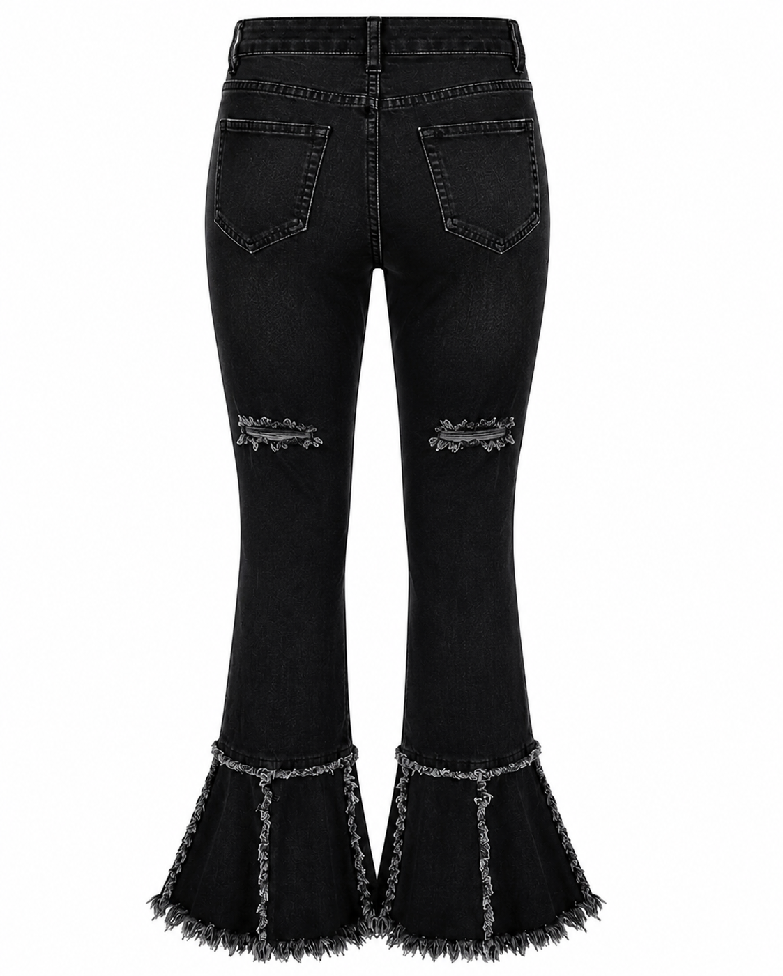 Midnight Ruffle Flare Jeans