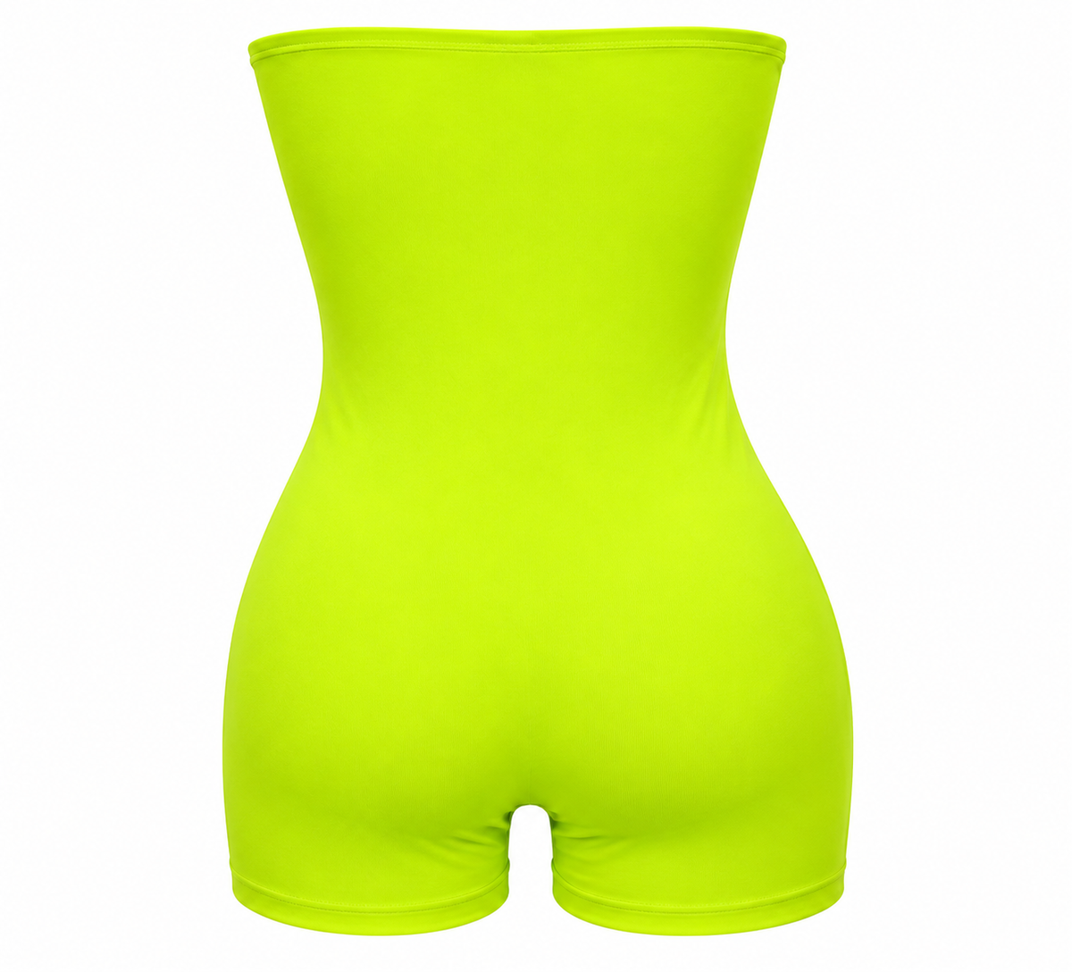 Neon  Glow Strapless Bodycon Romper