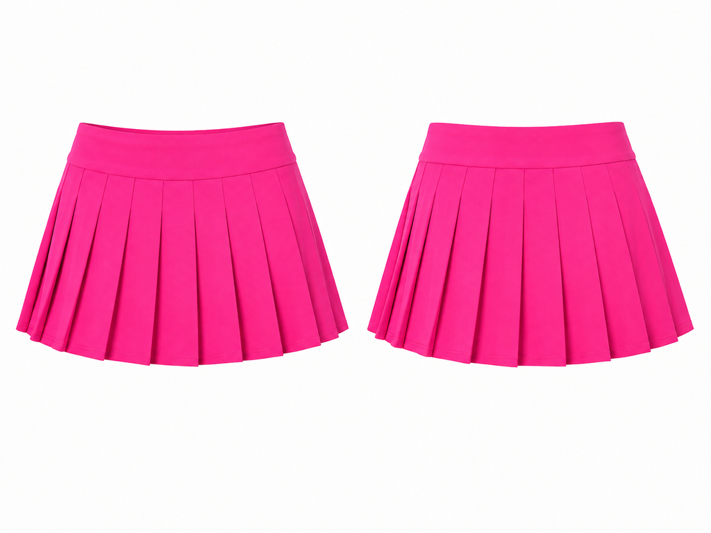 Pink Paradise Pleated Mini Skirt
