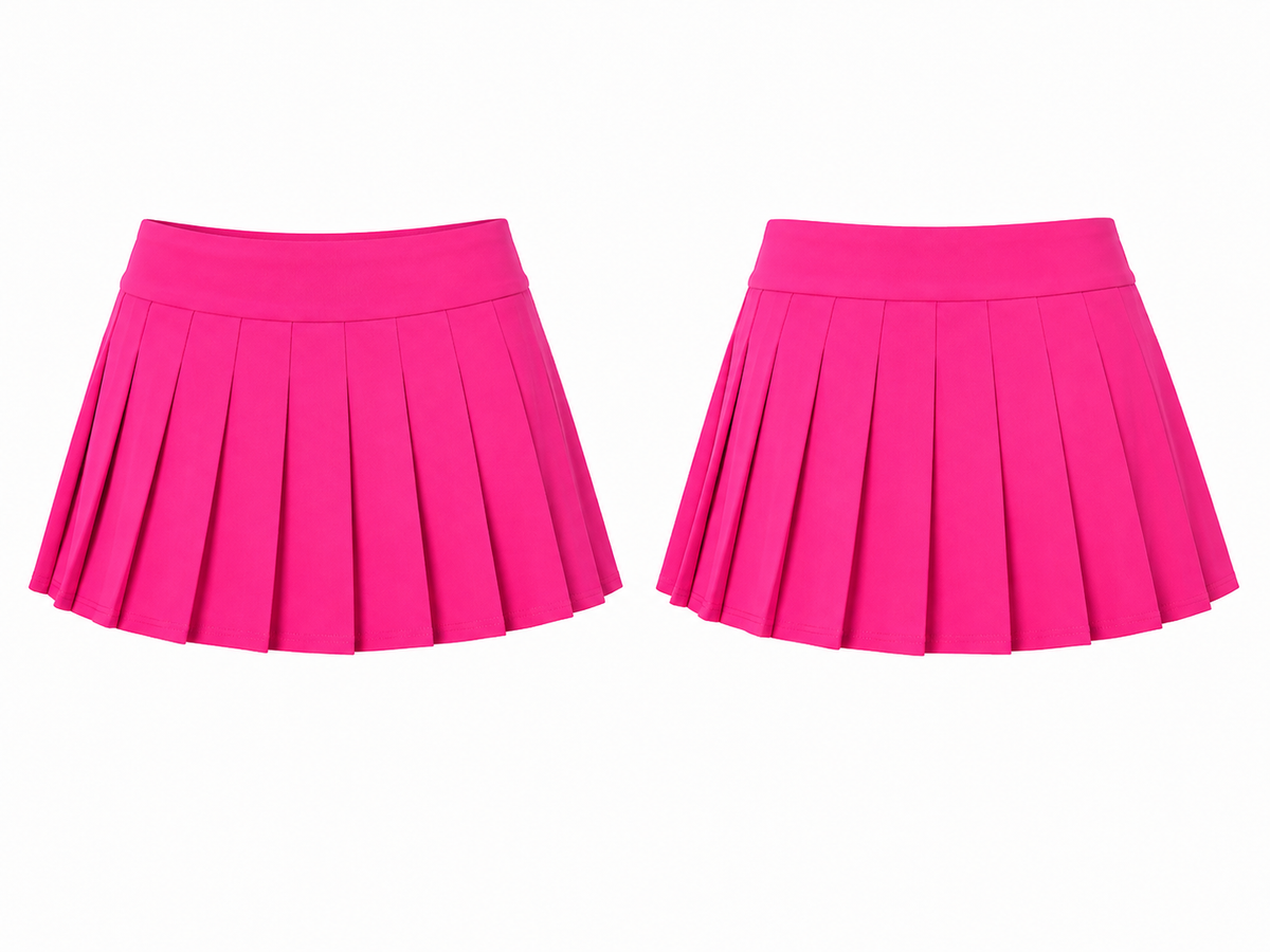 Pink Paradise Pleated Mini Skirt