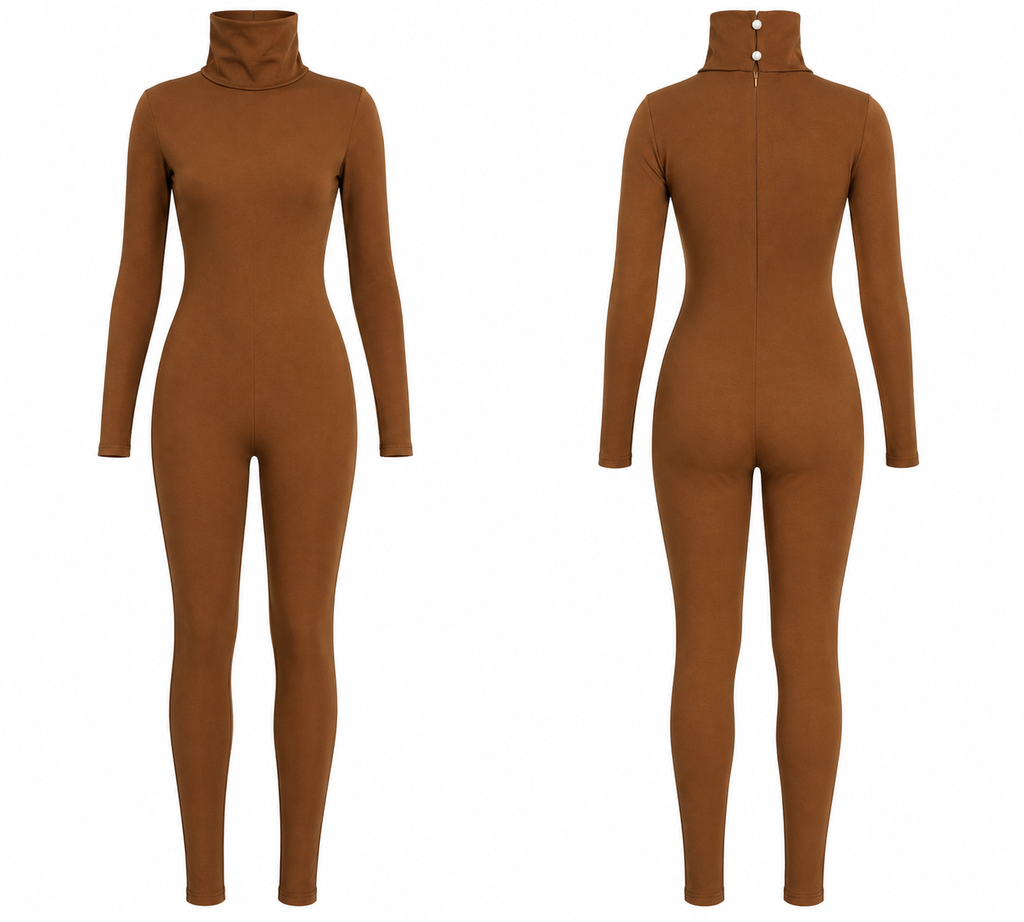 Mocha Muse Turtleneck Luxe Bodysuit