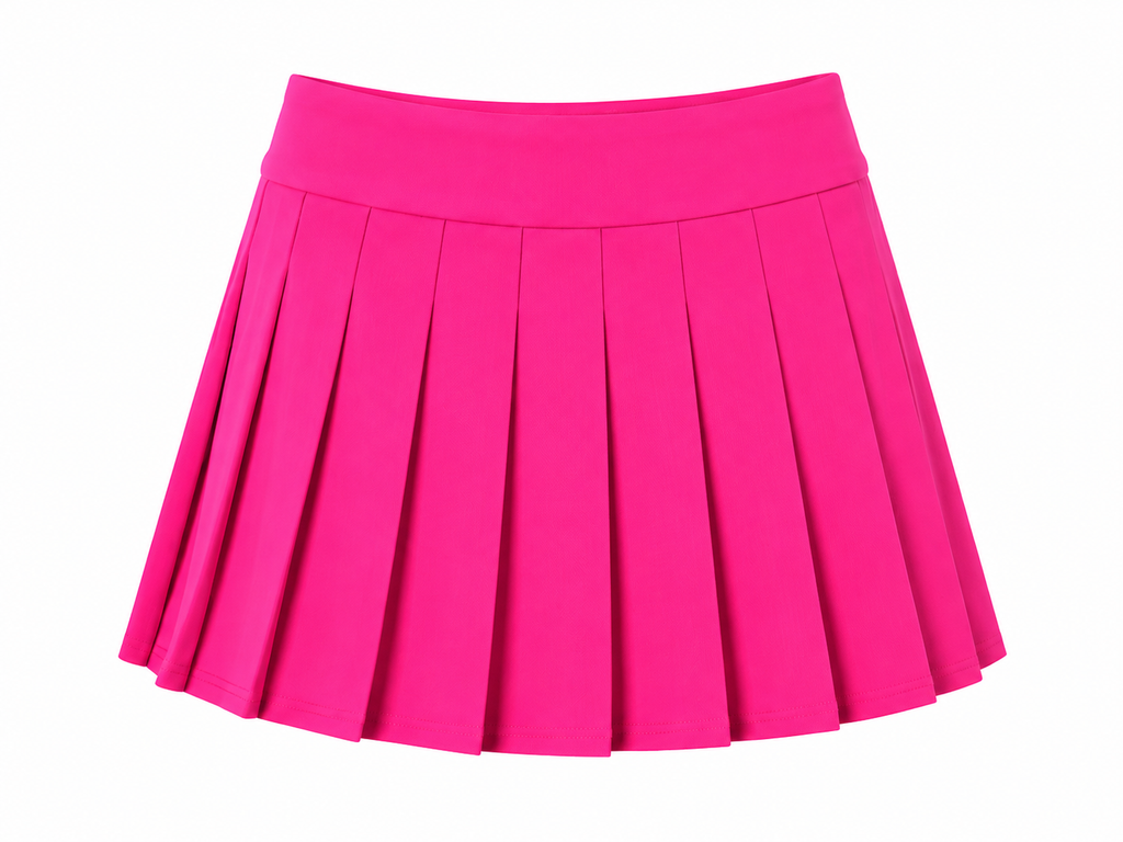 Pink Paradise Pleated Mini Skirt